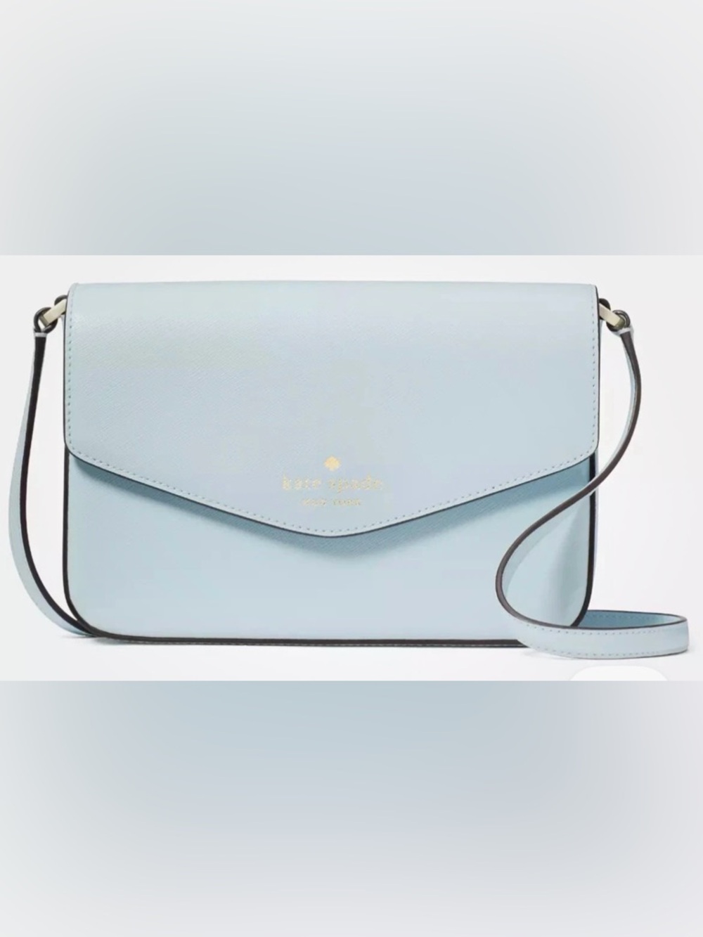 kate spade Light Blue Sadie Envelope Crossbody Bag
